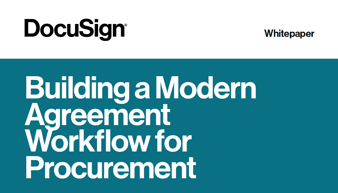 Building a Modern Agreement Workflow for procurement